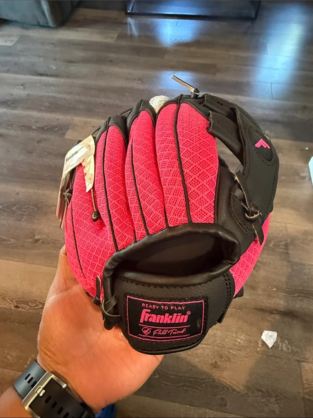 Kids Pink Baseball/Softball Glove